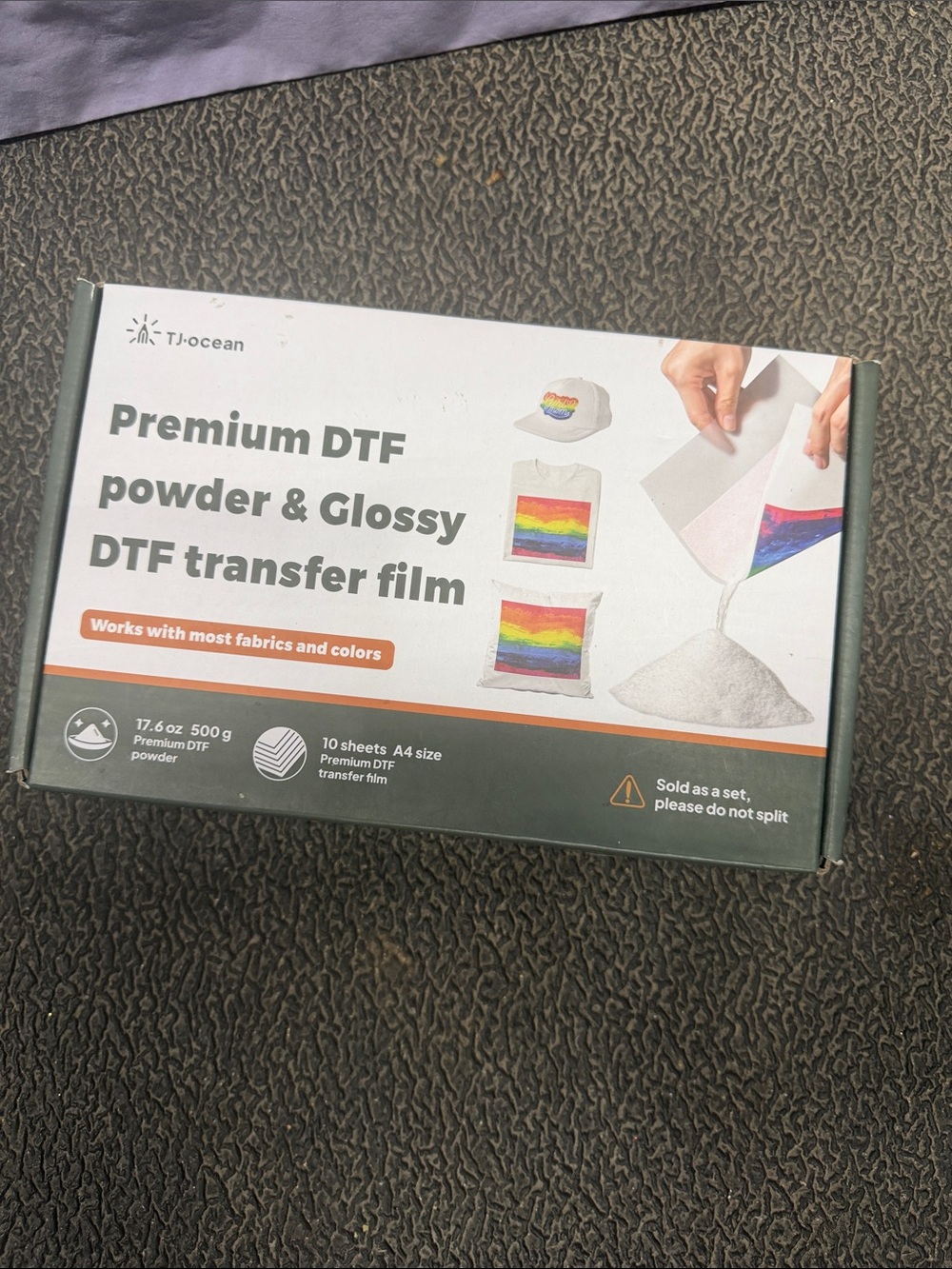 Premium DTF Powder & Glossy DTF Transfer Film - White